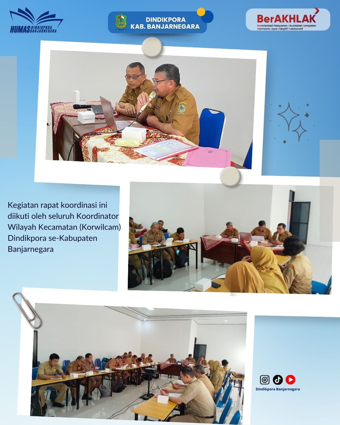 Rapat Koordinasi Persiapan Tryout TKA 2026 Digelar, Dindikpora Banjarnegara Matangkan Strategi